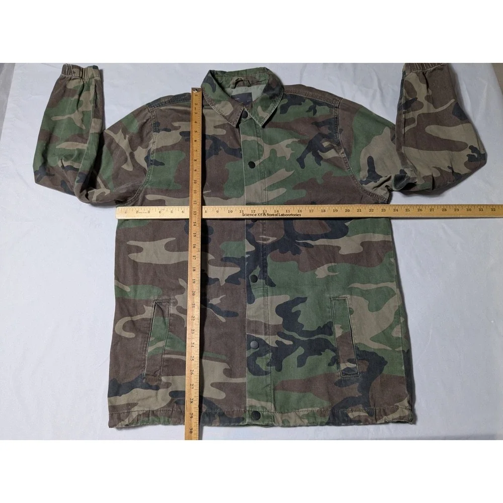 ZARA MAN YOU HAVEN'T SEEN ANYTHING‎ Men Medium Green Camo Utility Jacket